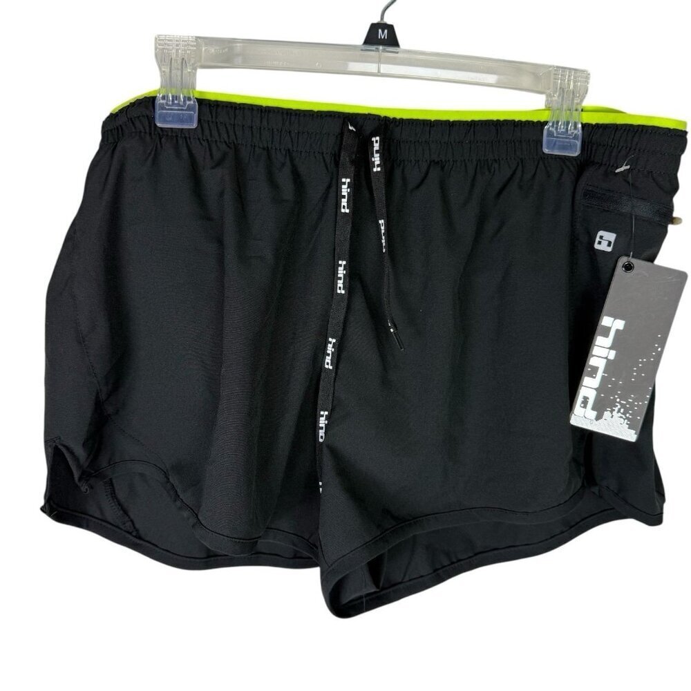 Hind Women’s Athletic Running Shorts Black XL NWT Quick Dry Gym Workout Active